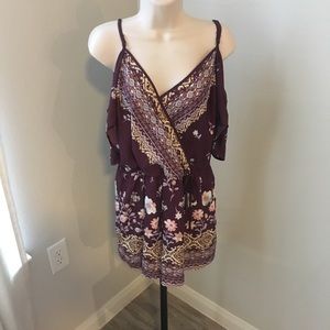 Purple Target floral romper